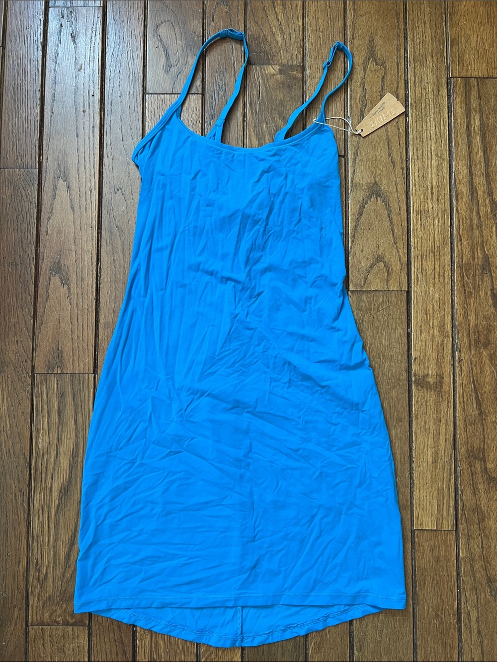 SKIMS Mykonos Blue Fits Everybody Slip Dress Size Medium NWT